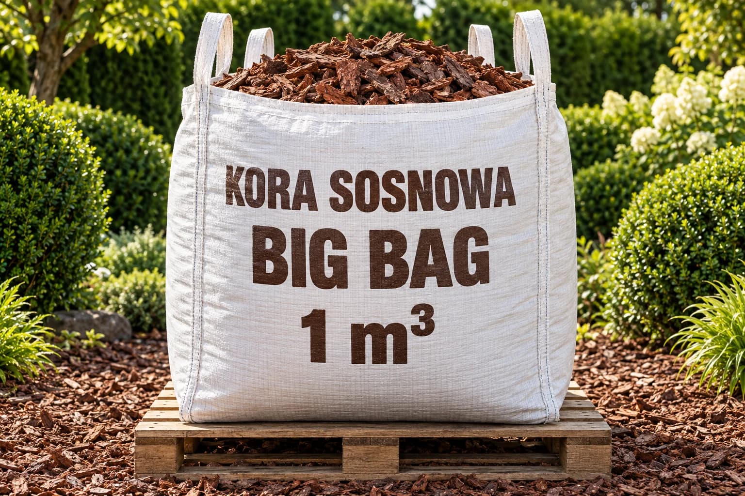 Kora sosnowa w opakowaniu Big Bag 1 m³